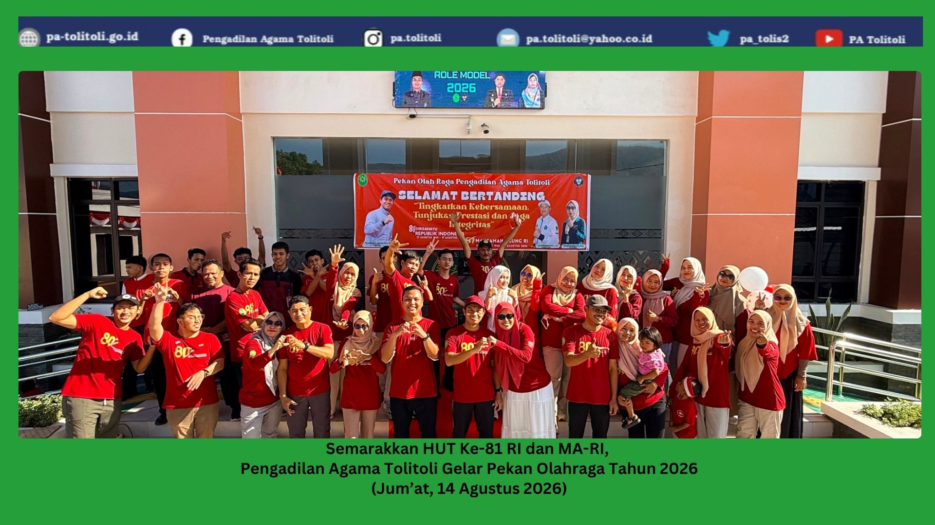 pembukaan hut ri dan mari 2026