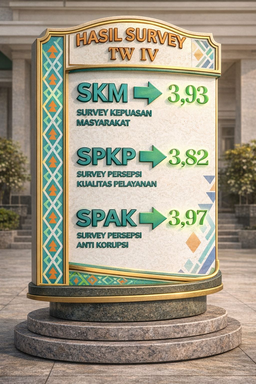 Hasil survey di Pengadilan Agama